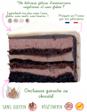  Gâteau Deluxe simple ruban noir vegan, sans gluten - 4