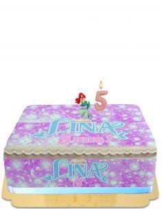 Gateausansoeufs.com Gâteau sirene Ariel la petite sirène vegan et sans gluten - 300