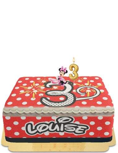 Gateausansoeufs.com Gâteau Minnie à pois et à oreilles vegan et sans gluten - 298