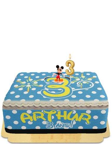 Gateausansoeufs.com Gâteau Mickey rouge et bleu festif vegan et sans gluten - 295