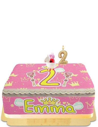 Gateausansoeufs.com Peppa pig gâteau de petite fille décoration de fée - 201