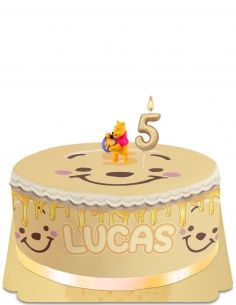 Gateausansoeufs.com Gâteau Winnie l'ourson dans sa forêt enchantée vegan et sans gluten - 157