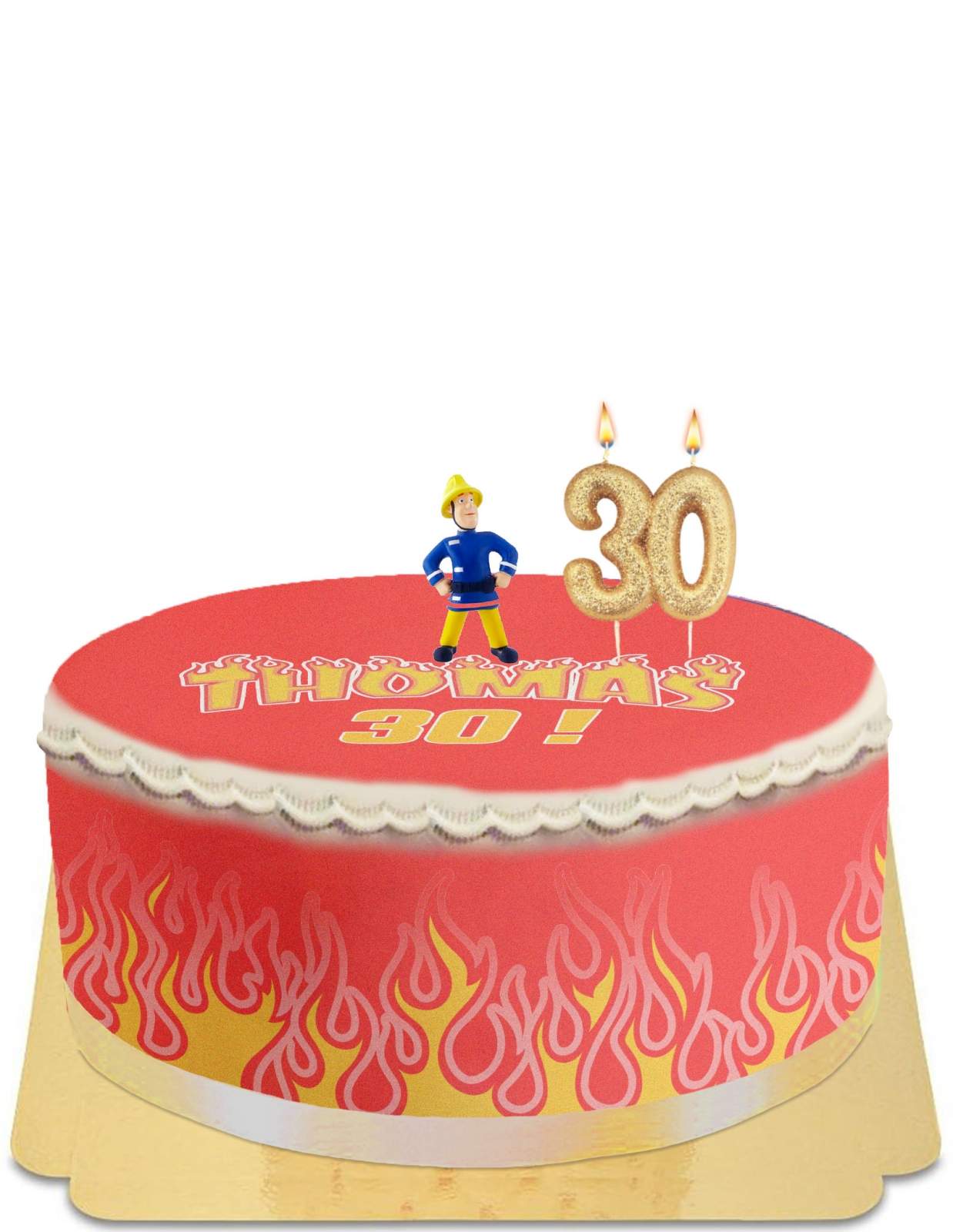 Gâteau de pompier Sam le pompier pour adulte et pour enfant vegan et sans  gluten