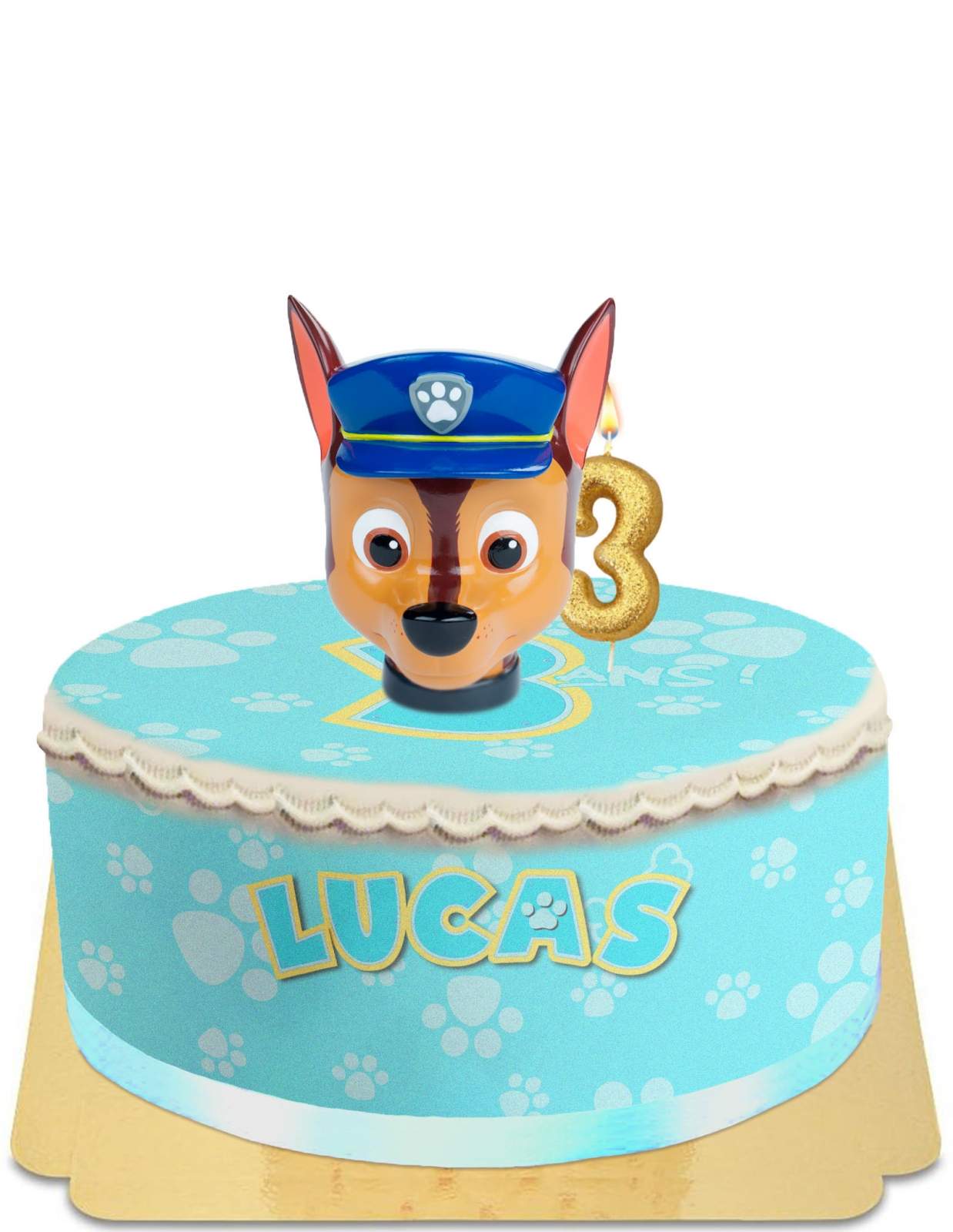 Commandez un super gâteau d'anniversaire personnalisé avec Chase, de la Pat  Patrouille en ligne