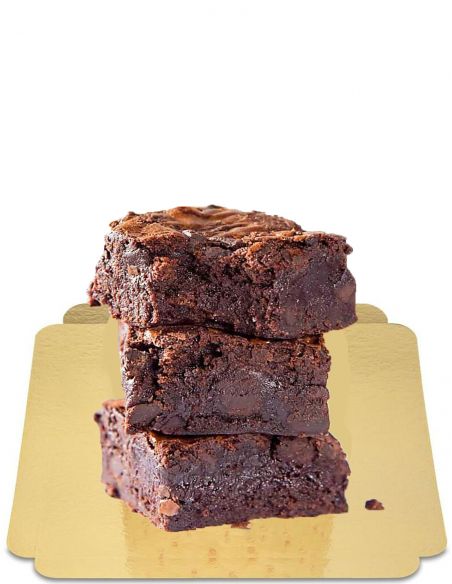  4 Brownies "fudgy" double chocolat vegan, sans gluten et sans sucre à indice glycémique bas - 7