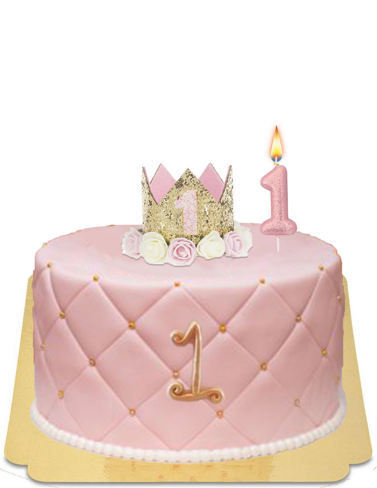 Gâteau 1 an fille princesse, sans gluten