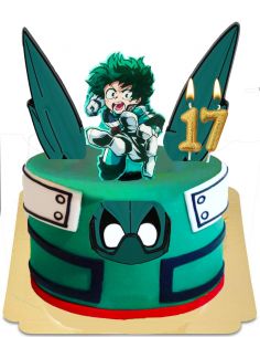  Gâteau My hero academia Deku vegan, sans gluten - 1