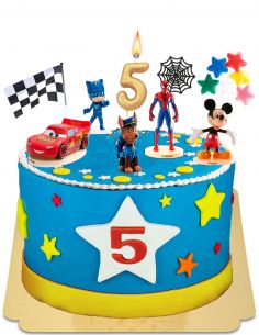  Gâteau garçon Pat patrouille, Spiderman, Mickey, Pyjamasque, Cars sans gluten - 1