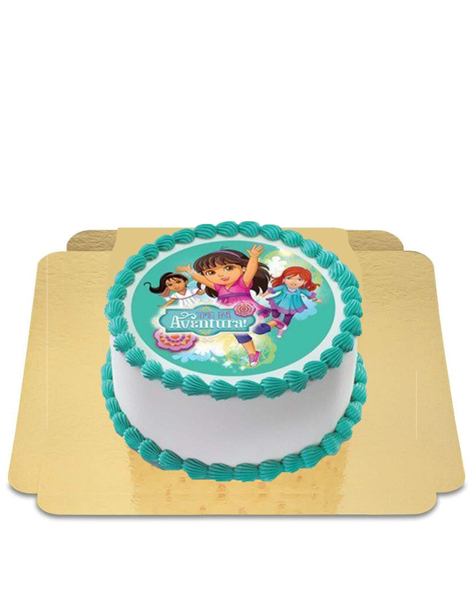 Gateau Dora Et Ses Amis Bleu Turqoise Vegan Et Sans Gluten 44 90