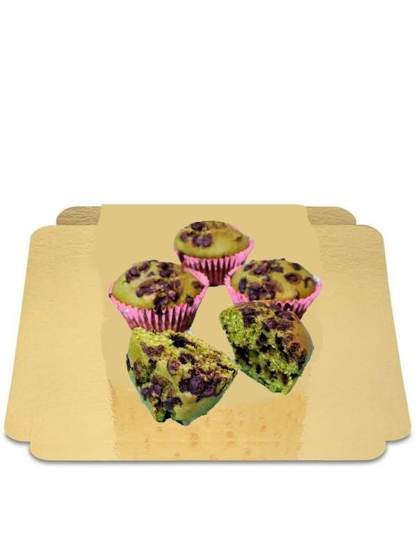  4 Muffins matcha chocolat noir vegan, sans gluten et sans sucre adapté coéliaques et diabétiques - 17