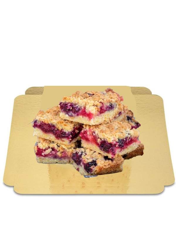  4 parts de crumbles aux framboises sans sucre - 1