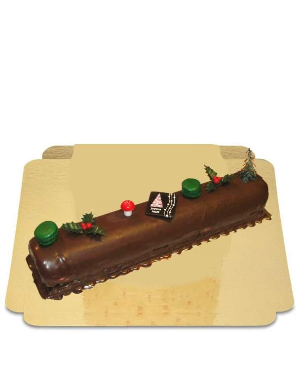  Buche au chocolat vegan, sans gluten (crème de noisette et coco) - 36