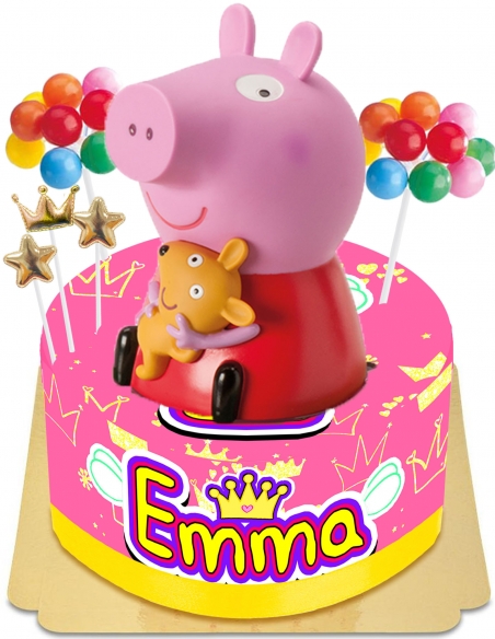 Gateausansoeufs.com Gâteau Peppa pig avec tirelire géante vegan et sans gluten - 2
