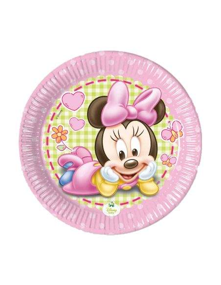 Gateausansoeufs.com Grand pack de décoration d'anniversaire pour bébé fille Minnie Disney (1 an ou plus) - 2