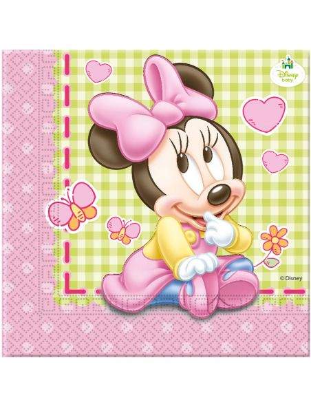 Gateausansoeufs.com Grand pack de décoration d'anniversaire pour bébé fille Minnie Disney (1 an ou plus) - 3