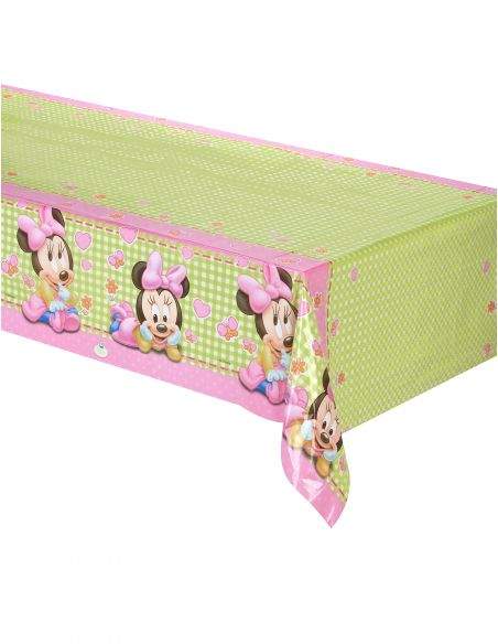 Gateausansoeufs.com Grand pack de décoration d'anniversaire pour bébé fille Minnie Disney (1 an ou plus) - 6