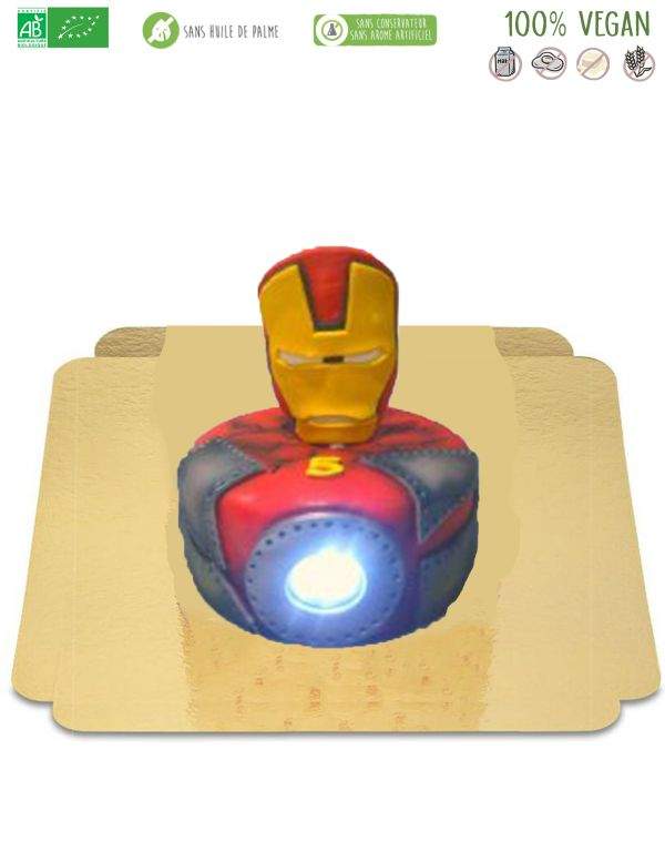 Gateausansoeufs.com Iron man gâteau lumineux - 10