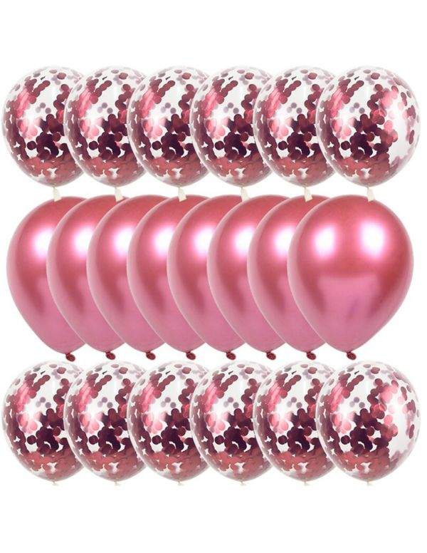 Gateausansoeufs.com Lot de 20 gros ballons à confettis métallisés - 1
