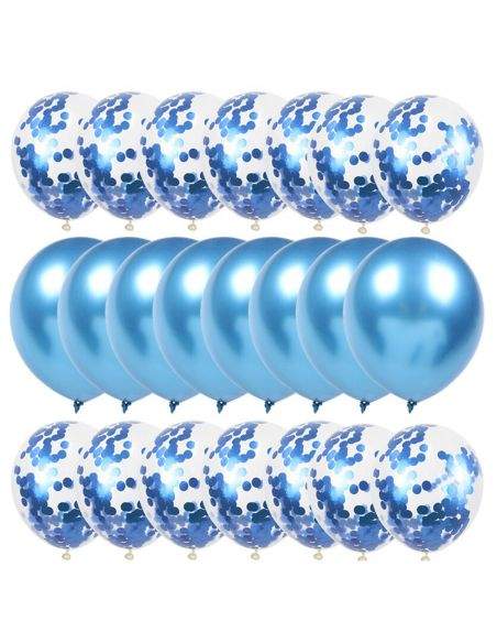 Gateausansoeufs.com Lot de 20 gros ballons à confettis métallisés - 3