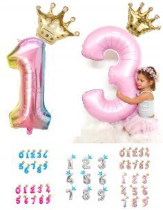 Gateausansoeufs.com Ballon géant chiffre numero avec petite couronne - 7