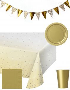 Gateausansoeufs.com Grand pack de décoration d'anniversaire ou de baptême ou communion - 1