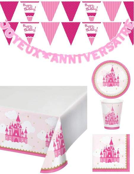 Gateausansoeufs.com Grand pack de décoration d'anniversaire Blanche Neige princesses Disney - 1
