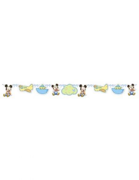 Gateausansoeufs.com Grand pack de décoration d'anniversaire pour bébé garçon Mickey Disney (1 an ou plus) - 4
