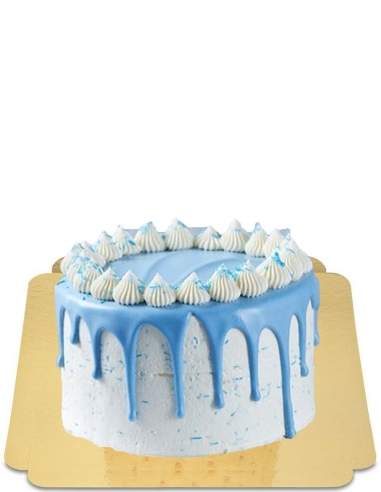  Drip cake bleu ciel avec meringues vegan, sans gluten - 63