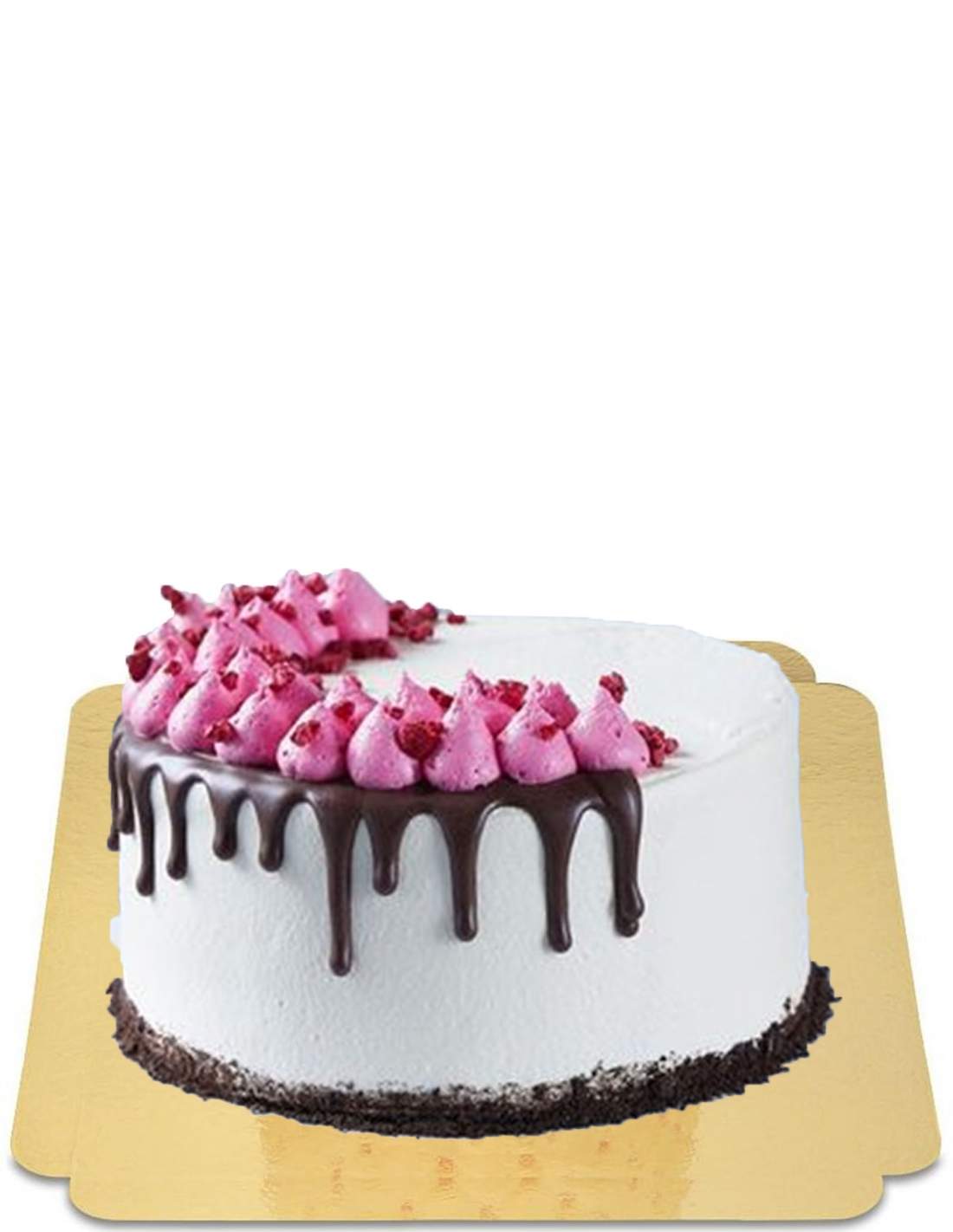 Gateau Semi Drip Avec Meringues Roses Vegan Sans Gluten
