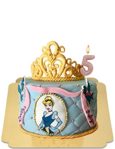  Gâteau Cendrillon matelassé à tiare de princesse vegan, sans gluten - 51