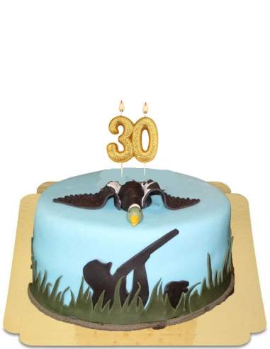  Gâteau chasseur avec canards en pâte d'amande vegan, sans gluten - 37