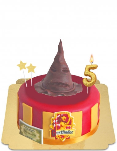  Gâteau Choixpeau Griffondor Harry Potter vegan, sans gluten - 37