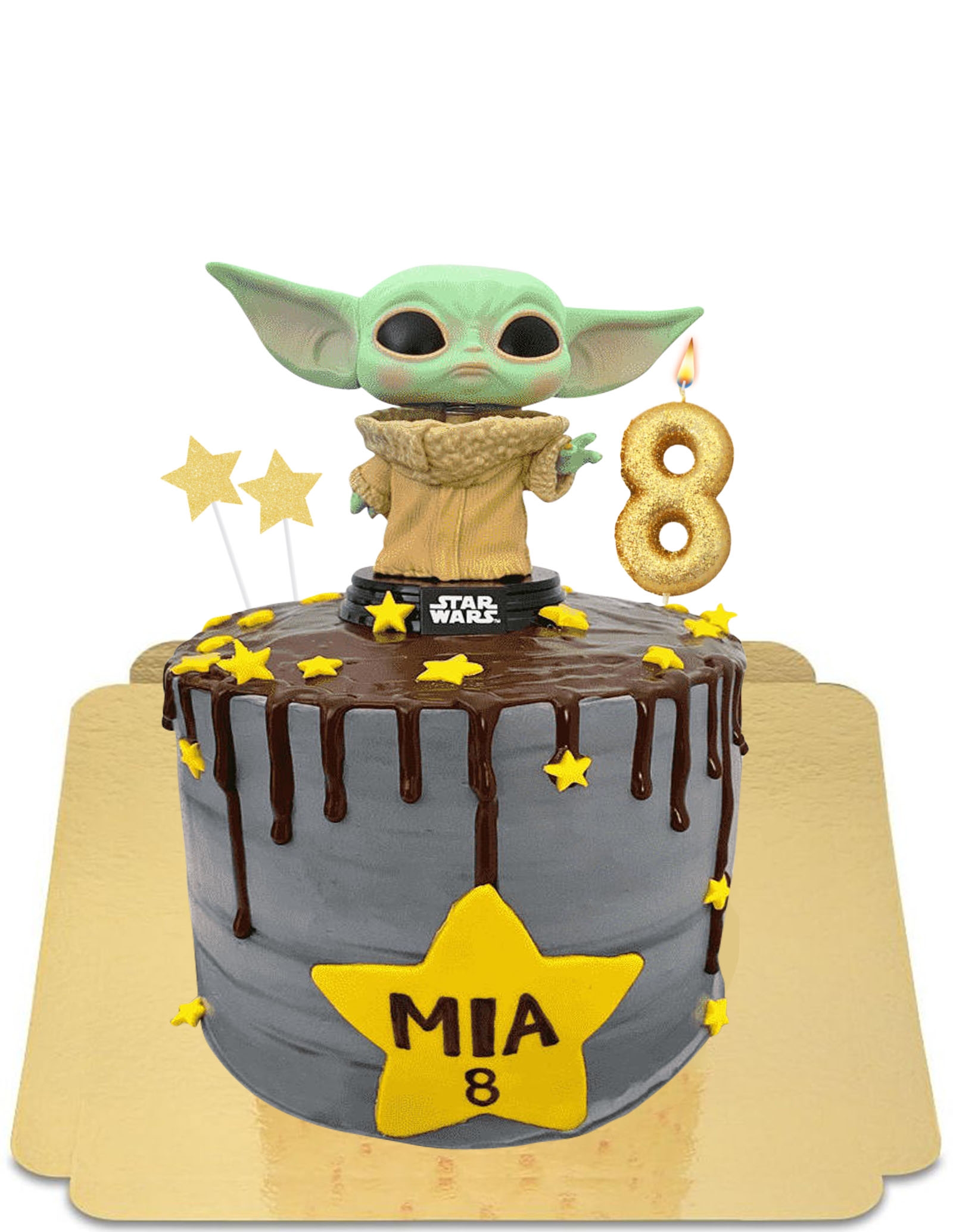 Drip Cake Bebe Yoda Vegan Sans Gluten