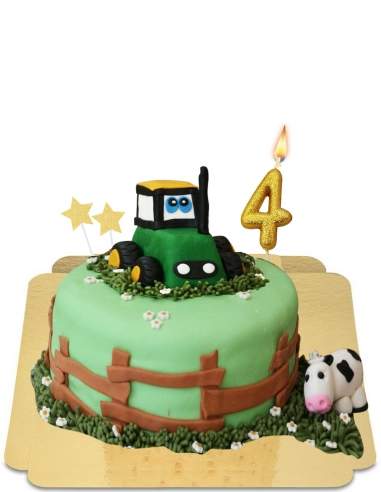  Gâteau tracteur et ferme vegan, sans gluten - 44