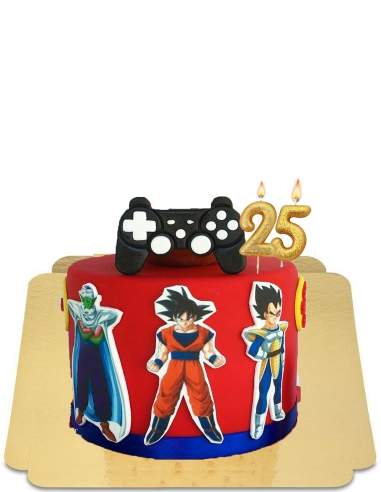  Gâteau Dragon ball Z et manette pour gamer vegan, sans gluten - 31