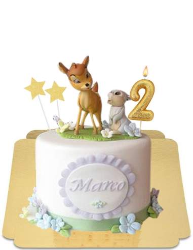  Gâteau Bambi blanc et lavande vegan, sans gluten - 49