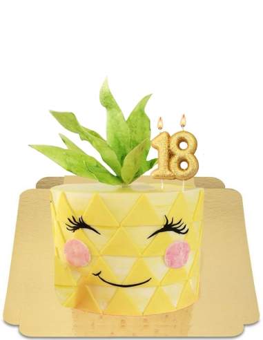  Gâteau été ananas kawai souriante vegan, sans gluten - 28