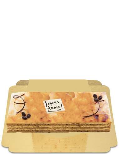  Opera au café avec pâte d'amande en couche superieur (pour faciliter le transport) vegan, sans gluten - 1
