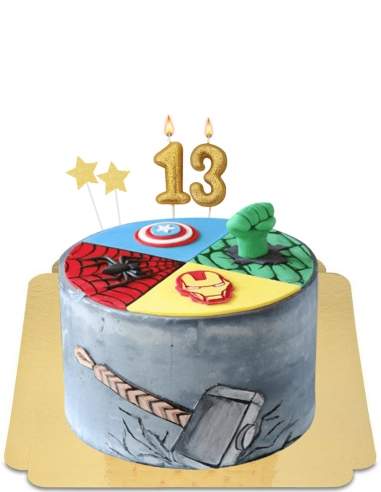  Gâteau super heros Avengers vegan, sans gluten - 1