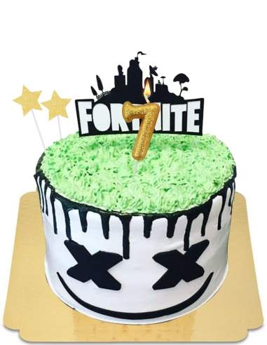  Gâteau Fortnite à meringues vertes vegan, sans gluten - 1