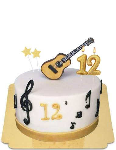  Gâteau Guitar et musicien vegan, sans gluten - 6