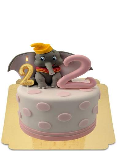  Gâteau Dumbo 2 ans pour fille vegan, sans gluten - 11