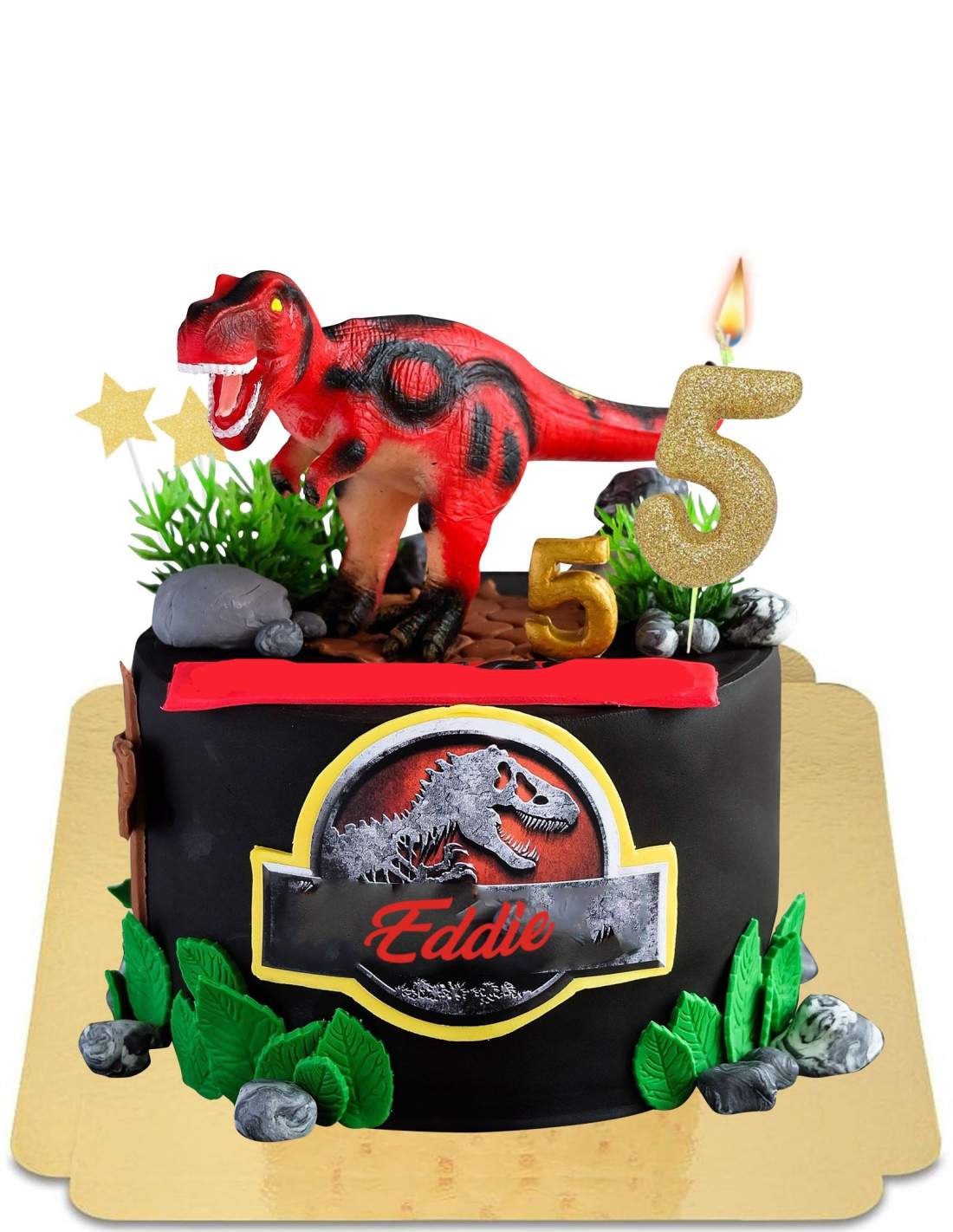 Gateau Jurassic Parc Trex Rouge Vegan Sans Gluten 44 90