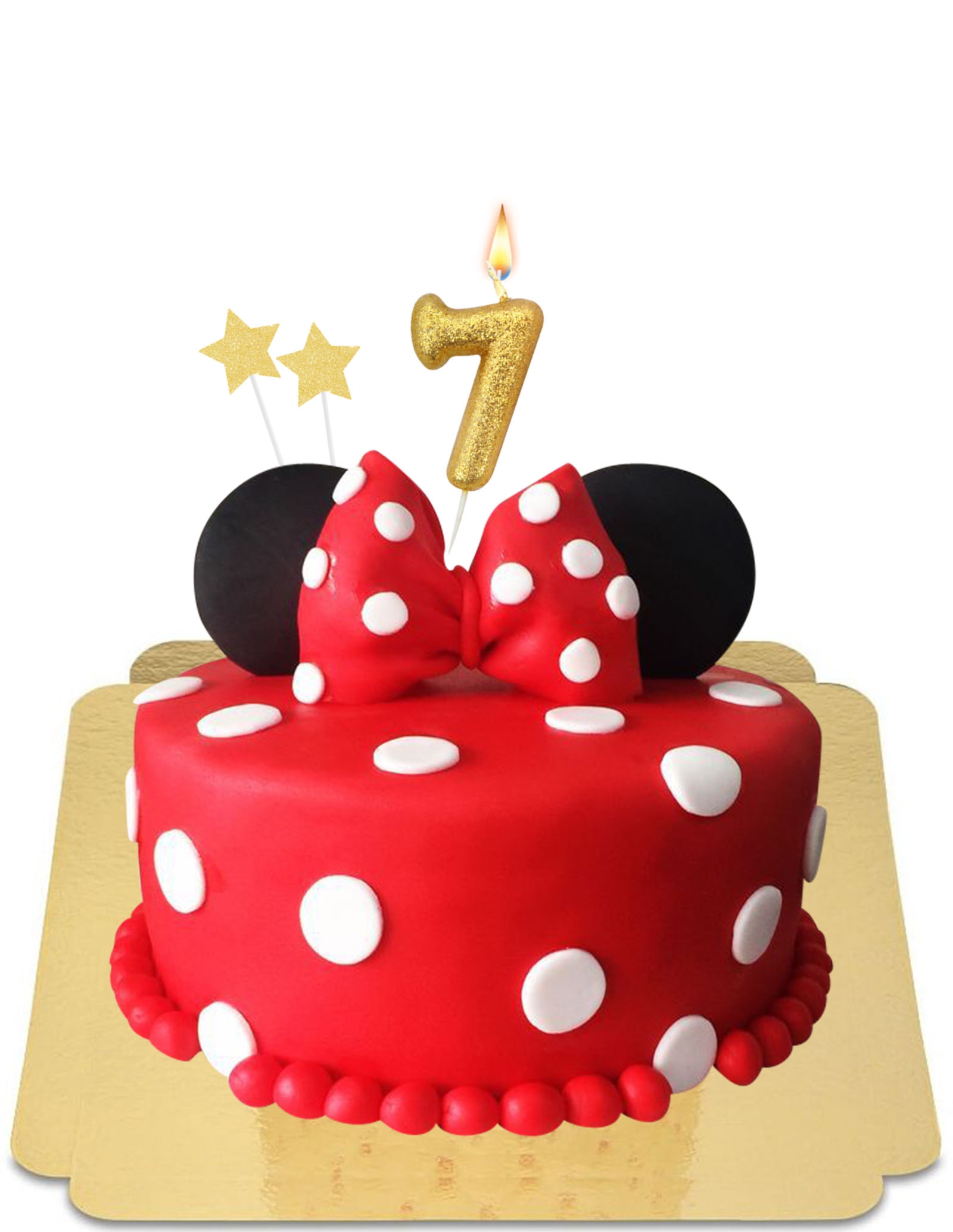 Gateau Minnie Rouge A Pois Vegan Sans Gluten