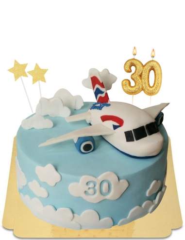  Gâteau avion sur ciel bleu vegan, sans gluten - 6