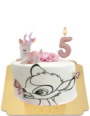  Gâteau Bambi avec figurine kawaii vegan, sans gluten - 20