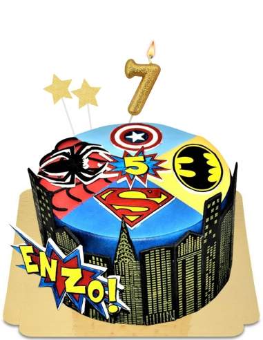  Gâteau super heros de BD vegan, sans gluten - 6