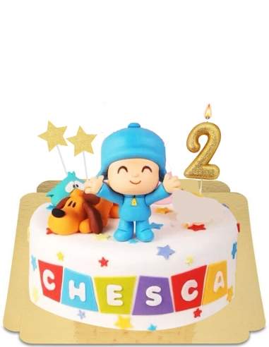  Gâteau Pocoyo avec figurine vegan, sans gluten - 63