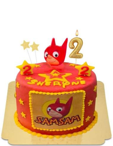  Gâteau SamSam super héro en culotte courte vegan, sans gluten - 35