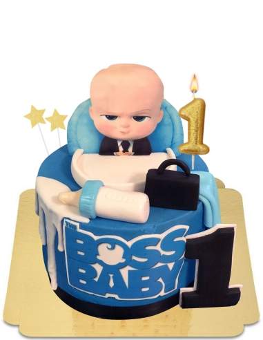  Gâteau Boss baby petite valise et biberon renversé vegan, sans gluten - 80